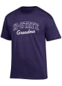 K-State Wildcats Womens Champion Grandma T-Shirt - Purple
