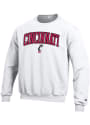 Cincinnati Bearcats Champion Arch Twill Patch Crew Sweatshirt - White