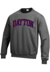 Main image for Champion Dayton Flyers Mens Charcoal Arch Long Sleeve Crew Sweatshirt