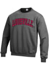 Main image for Champion Louisville Cardinals Mens Charcoal Arch Long Sleeve Crew Sweatshirt