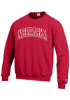 Main image for Champion Nebraska Cornhuskers Mens Red Arch Long Sleeve Crew Sweatshirt