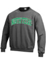North Texas Mean Green Champion Arch Crew Sweatshirt - Charcoal