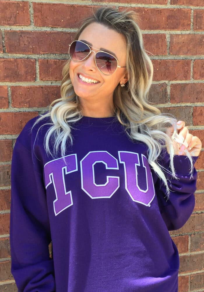 Champion TCU Horned Frogs Arch Sweatshirt Purple