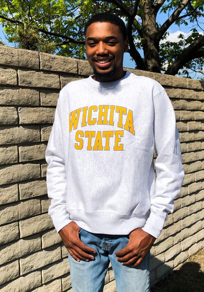 Champion Wichita State Shockers Mens GREY Reverse Weave Crew