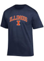 Illinois Fighting Illini Champion Arch Mascot T Shirt - Navy Blue