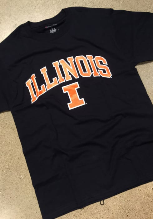 Champion Fighting Illini Arch Mascot Short Sleeve T Shirt