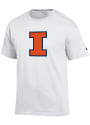 Illinois Fighting Illini Champion Primary Logo T Shirt - White