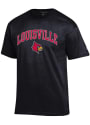 Louisville Cardinals Champion Mascot T Shirt - Black