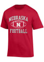 Champion Nebraska Cornhuskers Red Football Tee