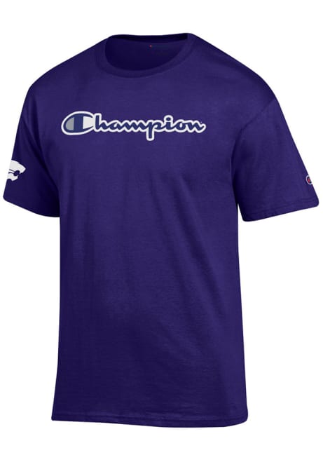 K-State Wildcats Purple Champion Co Branded Short Sleeve T Shirt
