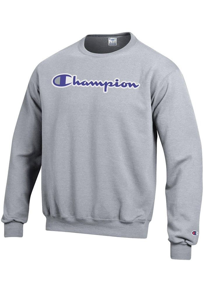 Champion sweater grey crew neck original best sale