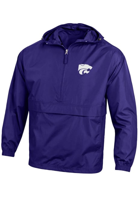 Mens K-State Wildcats Purple Champion Primary Logo Light Weight Jacket