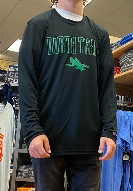Champion North Texas Mean Green Black Athletic Long Sleeve T-Shirt