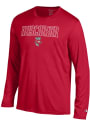 Champion Wisconsin Badgers Red Athletic Long Sleeve Tee Tee