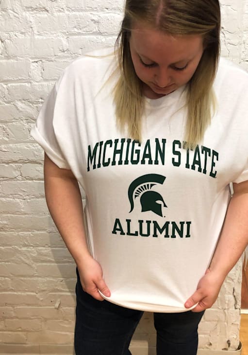 Champion Michigan State Spartans White Alumni Short Sleeve T Shirt