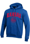 Main image for Champion Kansas Jayhawks Mens Blue Official Seal Long Sleeve Hoodie