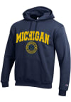 Main image for Champion Michigan Wolverines Mens Navy Blue Official Seal Long Sleeve Hoodie