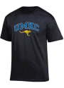 UMKC Roos Champion Arch Mascot T Shirt - Black