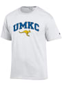 UMKC Roos Champion Arch Mascot T Shirt - White