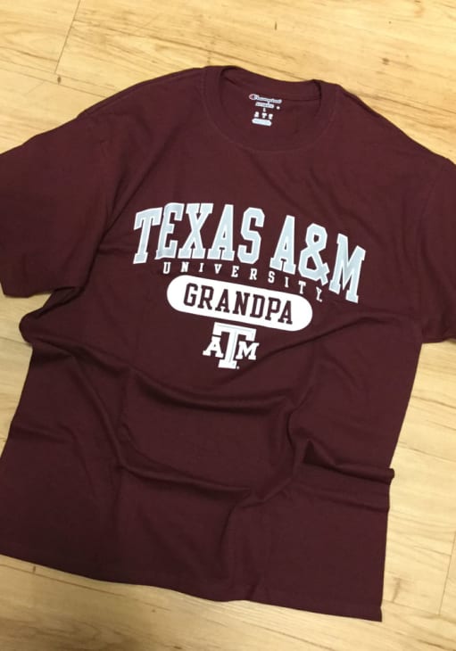 Texas A&M Skyline Grandpa T-Shirt L / GDH100 Maroon