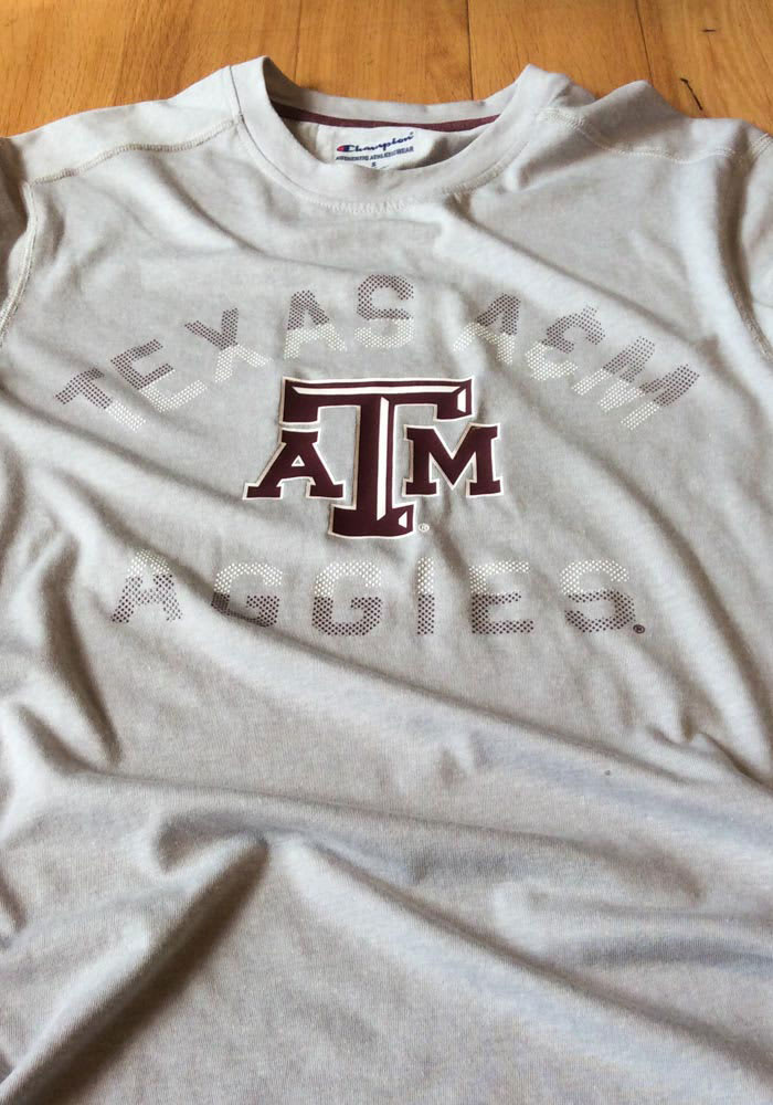 トップス VTG Champion TEXAS A&M JOGGER T-SHIRT vtg 90s TEXAS A&M AGGIES ATHLETIC EXCELLENCE T-Shirt LARGE