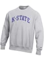 K-State Wildcats Champion Reverse Weave Crew Sweatshirt - Grey