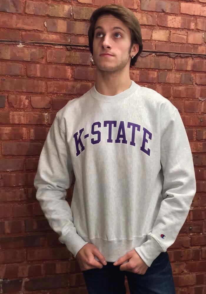 CHAMPION Reverse Weave スウェット Kansas State Wildcats Champion Mens GREY K-State Wildcats Vintage Wash Reverse