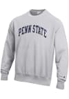 Main image for Champion Penn State Nittany Lions Mens Grey Reverse Weave Long Sleeve Crew Sweatshirt