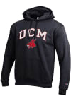 Main image for Champion Central Missouri Mules Mens Black Arch Mascot Long Sleeve Hoodie