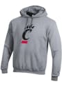 Cincinnati Bearcats Champion Big Logo Hooded Sweatshirt - Grey