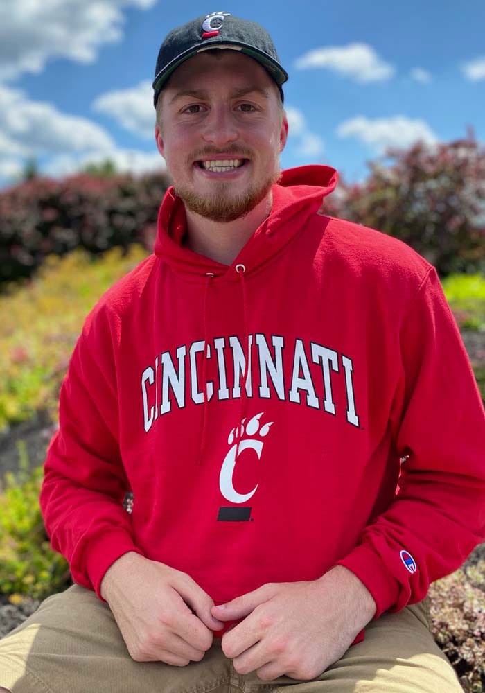 Champion Cincinnati Bearcats Football Red Long Sleeve Tee