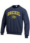 Main image for Champion Drexel Dragons Mens Navy Blue Arch Mascot Long Sleeve Crew Sweatshirt