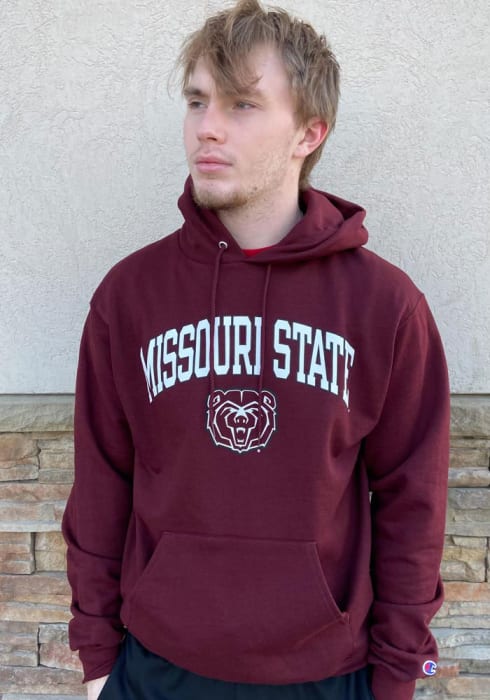 Champion Missouri State Bears Arch Mascot Hoodie - Maroon