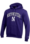 Main image for Mens Northwestern Wildcats Purple Champion Arch Mascot Hooded Sweatshirt