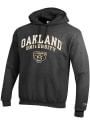 Oakland University Golden Grizzlies Champion Arch Mascot Hooded Sweatshirt - Grey