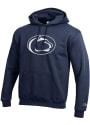 Penn State Nittany Lions Champion Big Logo Hooded Sweatshirt - Navy Blue