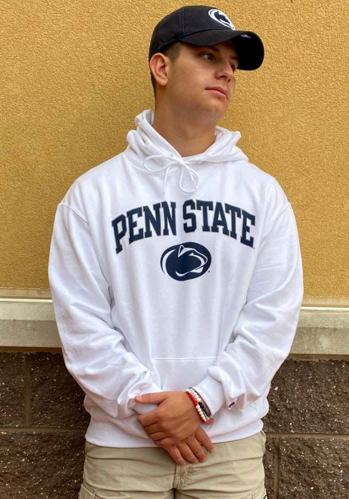 Champion Penn State Nittany Lions Arch Mascot Hoodie White