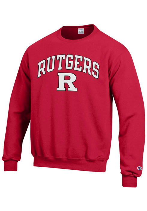 Champion Rutgers Scarlet Knights Arch Mascot Sweatshirt - Red
