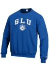 Main image for Champion Saint Louis Billikens Mens Blue Arch Mascot Long Sleeve Crew Sweatshirt