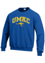 UMKC Roos Champion Arch Mascot Crew Sweatshirt - Blue