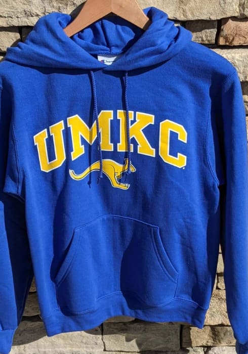 Champion UMKC Roos Arch Mascot Hoodie - Blue