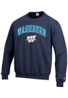Main image for Champion Washburn Ichabods Mens Navy Blue Arch Mascot Long Sleeve Crew Sweatshirt