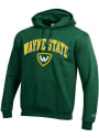 Wayne State Warriors Champion Arch Mascot Hooded Sweatshirt - Green