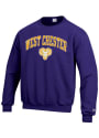 West Chester Golden Rams Champion Arch Mascot Crew Sweatshirt - Purple