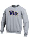 Main image for Mens Pitt Panthers Grey Champion Logo Crew Sweatshirt