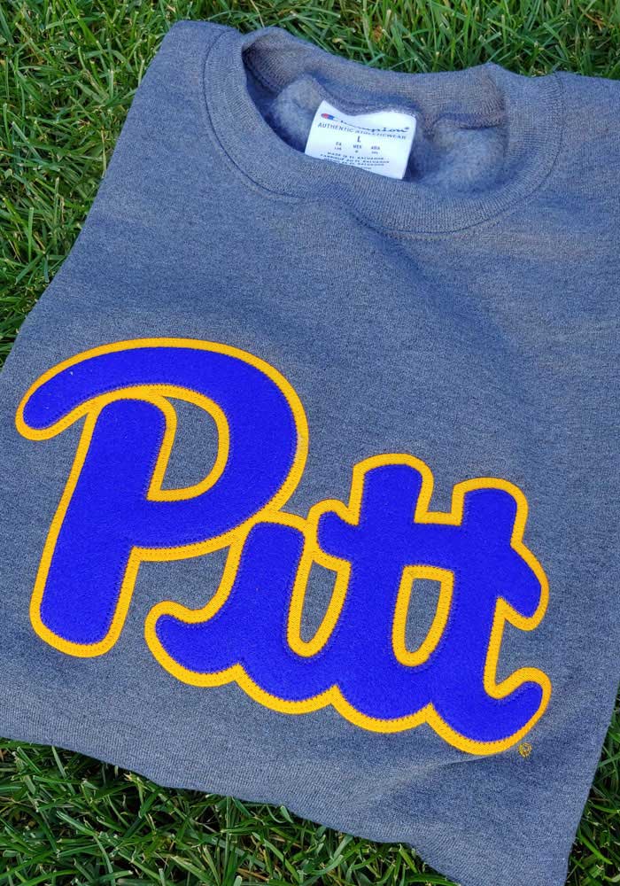 Champion PITTロゴ グレー スウェット Big “P” Logo Crewneck Sweatshirt（ビッグP スウェットシャツ