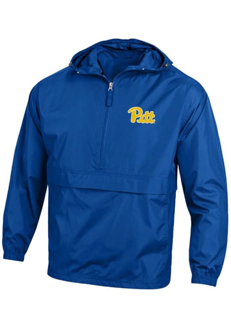 Mens Pitt Panthers Blue Champion Packable Wordmark Light Weight Jacket