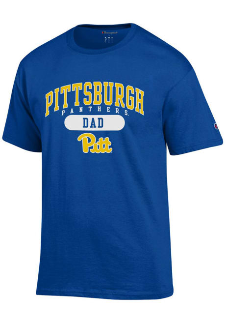 Pitt Panthers Blue Champion Dad Pill Short Sleeve T Shirt