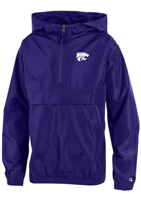Youth K-State Wildcats Purple Champion Packable Light Weight Jacket