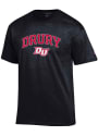 Drury Panthers Champion Arch Mascot T Shirt - Black